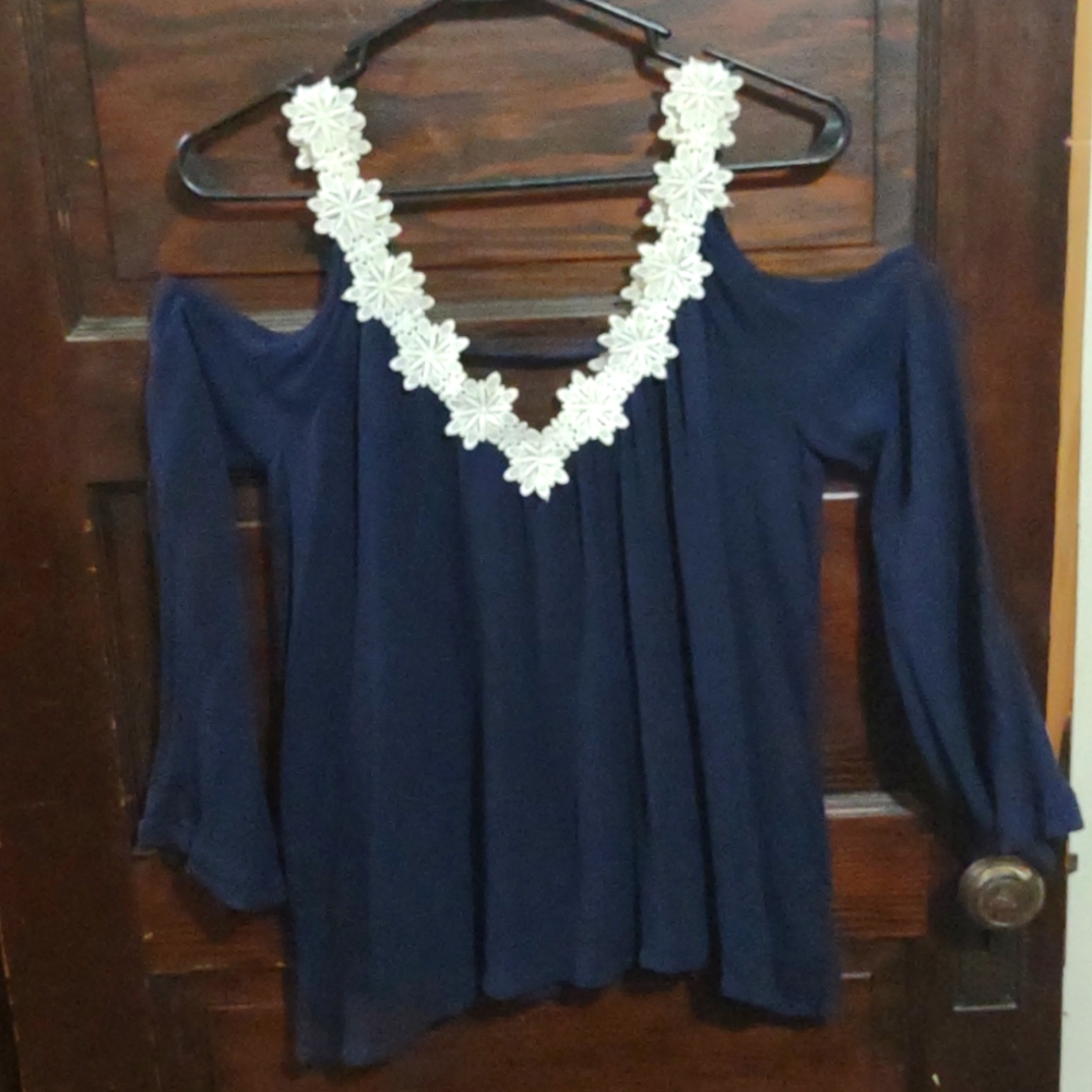 Charlotte Russe off the shoulder long sleeve